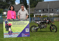 Crimestoppers off-road bikes campaign launch