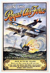 Join the Royal Air Force - Royal Air Force - 1918 - 1996.100.18 ©McLean Museum and Art Gallery, Greenock.