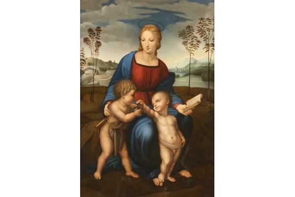 Madonna of the Goldfinch with Christ Child and St. John the Baptist by Gaetano Cannicci (1811-1878) - Oil on panel - 104.9 x 74.4 cm - 1978.228 ©McLean Museum and Art Gallery, Greenock.