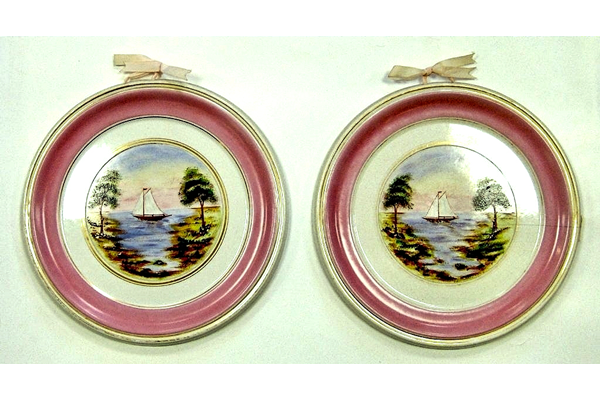 Late 19th century glazed ceramic wall plaques manufactured by the Clyde Pottery Company, Greenock. Made between 1862 and 1900. - 2006.244 - © McLean Museum and Art Gallery, Greenock.