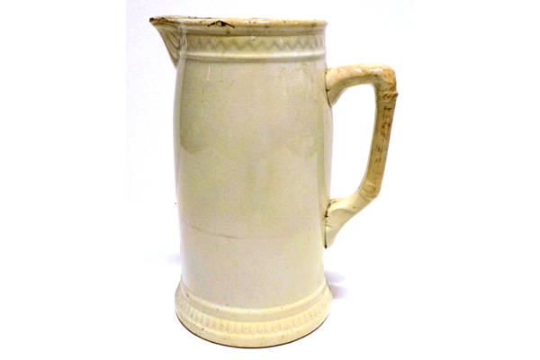 Glazed ceramic jug manufactured by the Clyde Pottery Company (1862-1900). - 1979.21 - © McLean Museum and Art Gallery, Greenock.