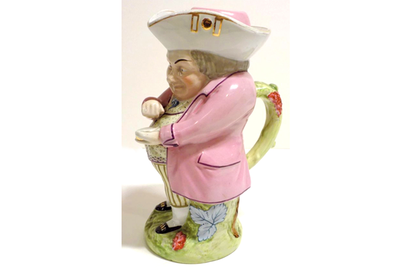 Toby Jug manufactured by the Clyde Pottery Company, Greenock sometime between 1862 and 1900. The jug is in the design of 'The Snufftaker'. - 2001.81 - © McLean Museum and Art Gallery, Greenock.