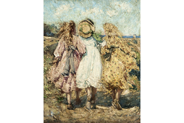 'To the Shore' by Francis Henry Newbery (1855-1946) - Oil on canvas - 76.5 x 64 cm - Dated circa 1910 - 1977.1029 - © McLean Museum and Art Gallery, Greenock.