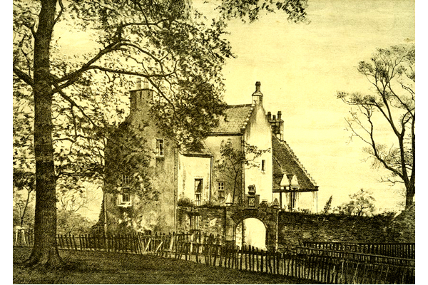 'Cartsburn Mansion House, Greenock' - lithograph print after a painting by Patrick Downie (1854-1945) published in 1891. - 2012.38 - ©McLean Museum and Art Gallery, Greenock.