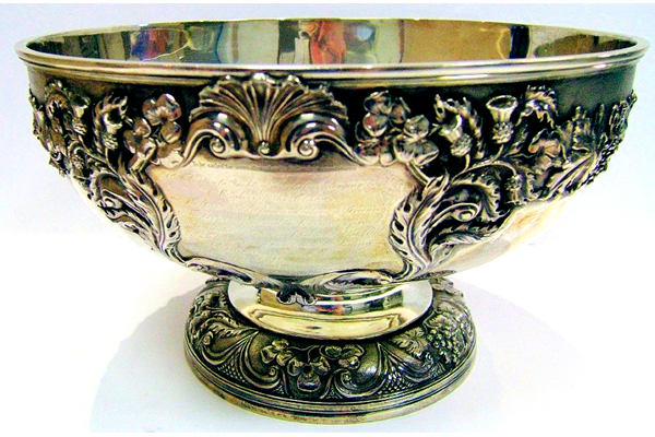 This yachting trophy was made by John Heron in 1828 for the Northern Yacht Club as their Challenge Cup, won in 1828 by the yacht Amethyst. - 1978.15 - ©McLean Museum and Art Gallery, Greenock.