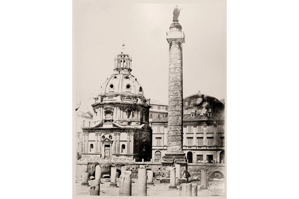 Trajan's Forum and Column, Rome by Robert Turnbull Macpherson (1814-1872) - Albumen print on paper - 40.4 x 31 cm 2017.109 - © McLean Museum and Art Gallery, Greenock