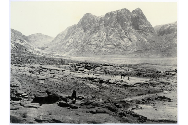 Mount Horeb, Sinai by Francis Frith (1822-1898) - Albumen print on paper - 16.2 x 22 cm - 1857 - 2017.140.5 - © McLean Museum and Art Gallery, Greenock