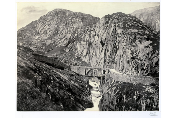 The Devil's Bridge, St. Gothard Pass, Switzerland by Francis Frith (1822-1898) - Albumen print on paper - 15.9 x 20.9 cm - 1865 - 2017.136.2 - © McLean Museum and Art Gallery, Greenock