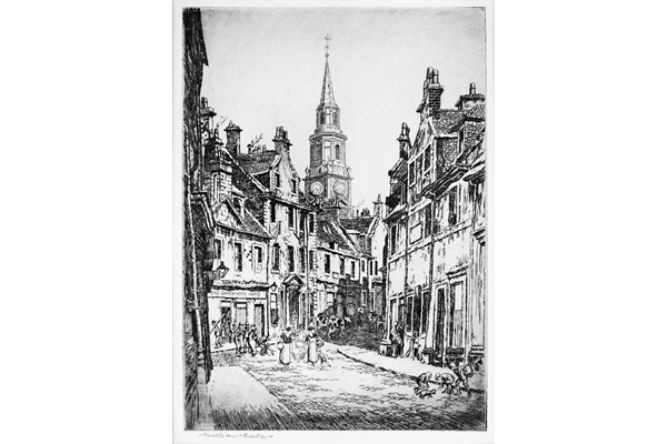 Market Street, Greenock by William Niven (1890-1947) -
Etching on paper - 26 x 19.3 cm - 1977.1059 - © McLean Museum and Art Gallery, Greenock