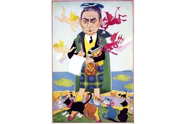 Sir Compton Mackenzie (1883-1972) by 'Scoticus' (William Niven 1890-1947) - Lithograph on paper - 23.2 x 15.5 cm - c 1936 - 2007.138.36 - © McLean Museum and Art Gallery, Greenock
