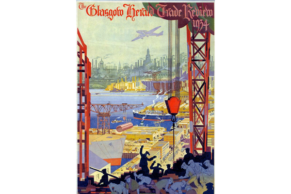 Glasgow Herald Trade Review 1934 by William Niven (1890-1947) - Lithograph on paper - 41.7 x 29.2 cm - 1934 - 2017.146.2 - © McLean Museum and Art Gallery, Greenock