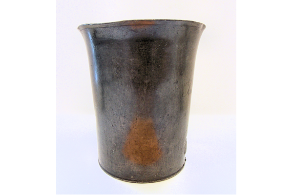 Domestic pewter cup made by Robert Galbraith (fl 1828-1873) of Glasgow around 1850. - 1976.120 - © McLean Museum and Art Gallery, Greenock