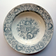 Late 19th century glazed ceramic soup plate manufactured by the Clyde Pottery Company, Greenock. Decorated with the 'Mayflower' in belt and buckle decorated with 'C.P. Coy' inside. Purchased with grant-aid from the National Fund for Acquisitions. - 2001.11 - © McLean Museum and Art Gallery, Greenock.