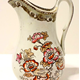 Glazed ceramic jug manufactured by the Clyde Pottery Company, Greenock. Decorated with the 'Oriental' pattern. Purchased with grant-aid from the National Fund for Acquisitions. - 1987.662 - © McLean Museum and Art Gallery, Greenock.