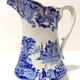 Glazed ceramic jug manufactured by Thomas Shirley & Co. (the Clyde Pottery Company, Greenock) sometime between 1840 and 1857. Decorated with the 'Continental Cathedrals' pattern. Purchased with grant-aid from the National Fund for Acquisitions. - 1987.668 - © McLean Museum and Art Gallery, Greenock.