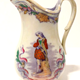 Jug manufactured by the Clyde Pottery Company, Greenock. Decorated with the 'Bonnie Prince Charlie' pattern showing the prince, wearing a kilt, in a surround of thistles and heather. - 1981.1593 - © McLean Museum and Art Gallery, Greenock.