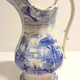 Ewer manufactured by Thomas Shirley & Co. (the Clyde Pottery Company, Greenock) sometime between 1840 and 1857. Decorated with the 'Saxon' pattern - 1987.669 - © McLean Museum and Art Gallery, Greenock.