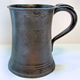 Nineteenth century Victorian pewter 1 pint tankard made by James Yates (fl 1837-1881) of Birmingham - 1976.93 - © McLean Museum and Art Gallery, Greenock